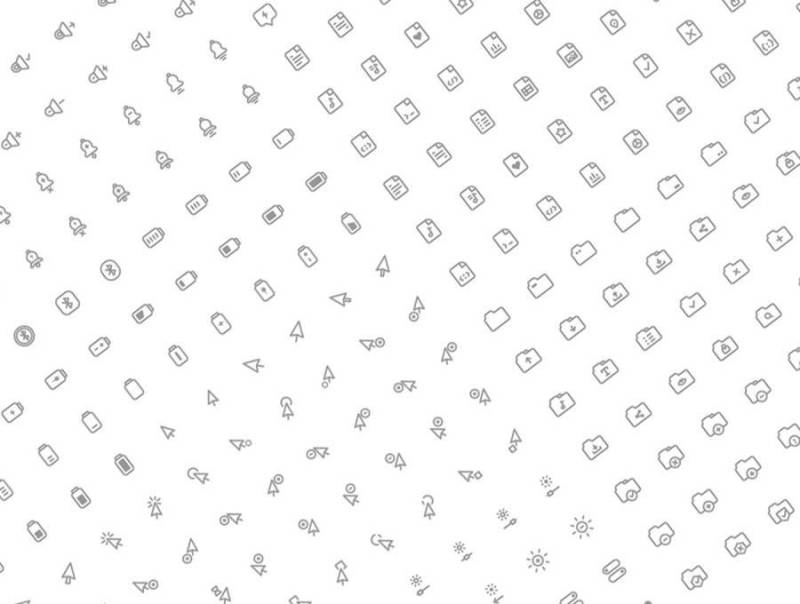 在Sketch。，终极轮廓图标集设计的1000多个多功能轮廓图标