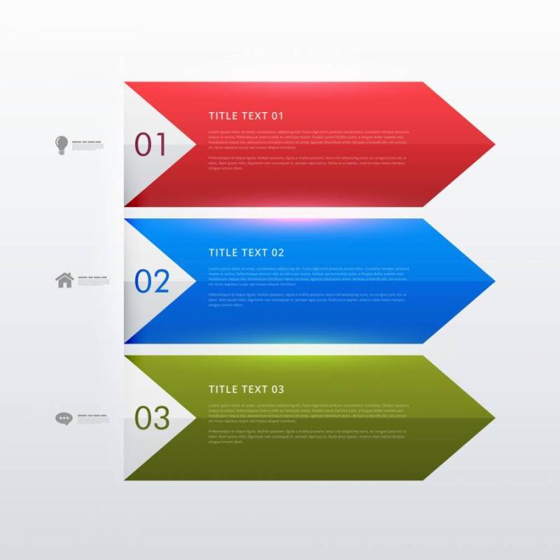 三个步骤业务分布图横幅设计