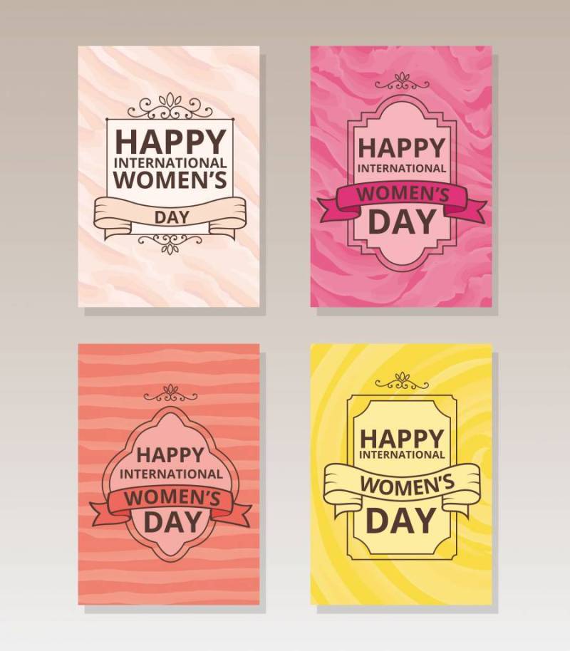 Vintage International Women's Day Card