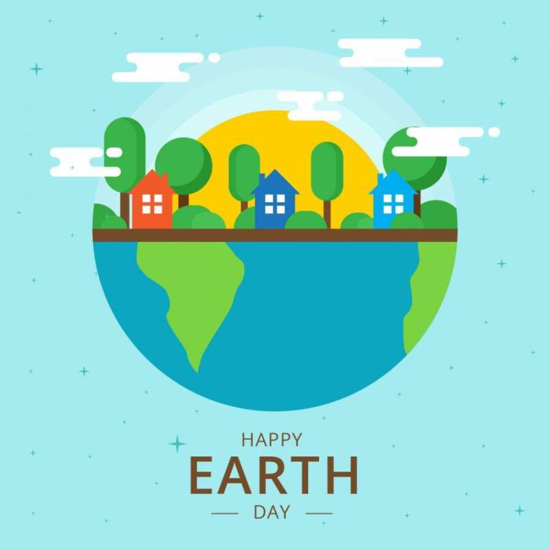 地球日矢量图