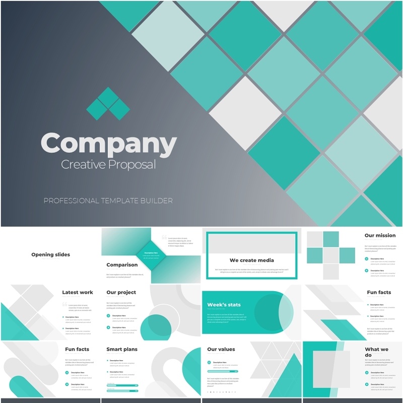230页公司创意项目提案PPT模板可插图Company Creative Proposal [scheme 9]