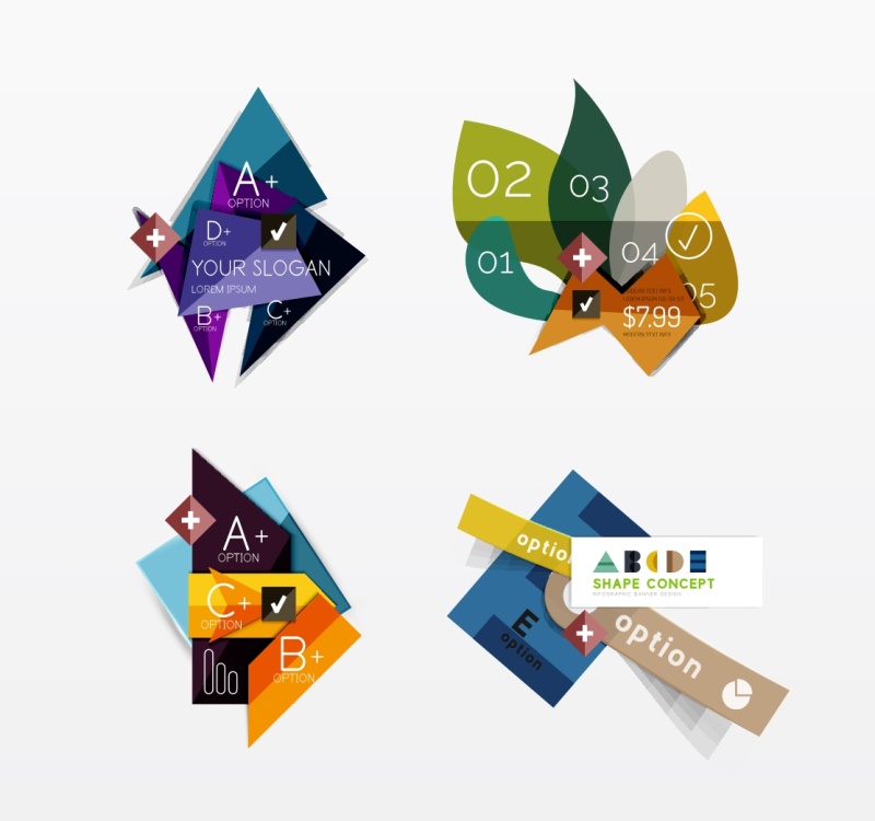 现代商业信息图表模板46