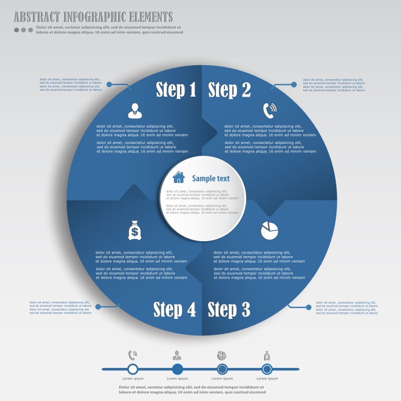 信息图形矢量集合1702
