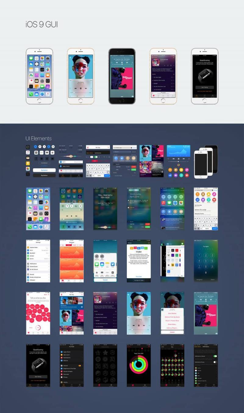 iOS 9 GUI