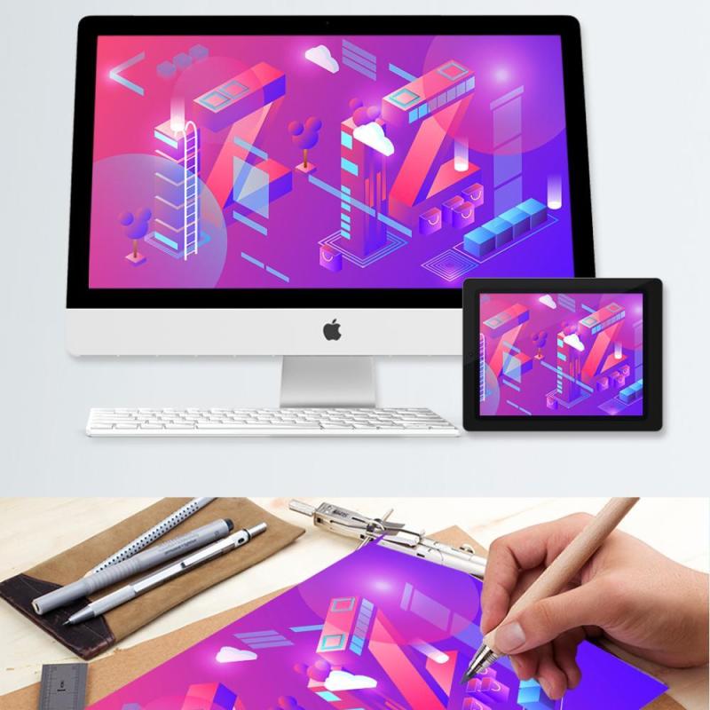 电商淘宝天猫购物促销活动2.5D立体插画AI设计海报素材41