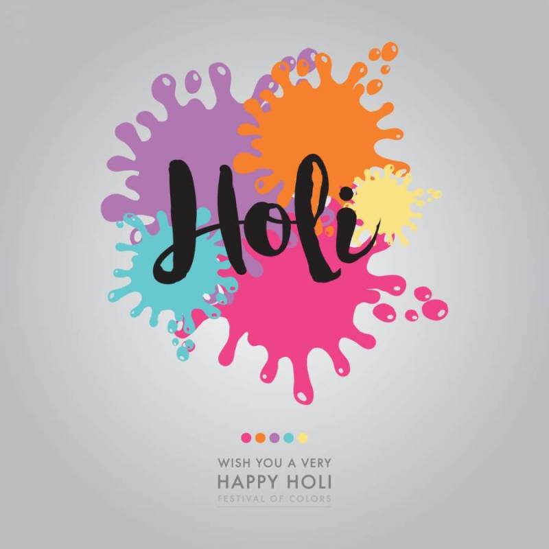 与颜色斑点的洒红节字法