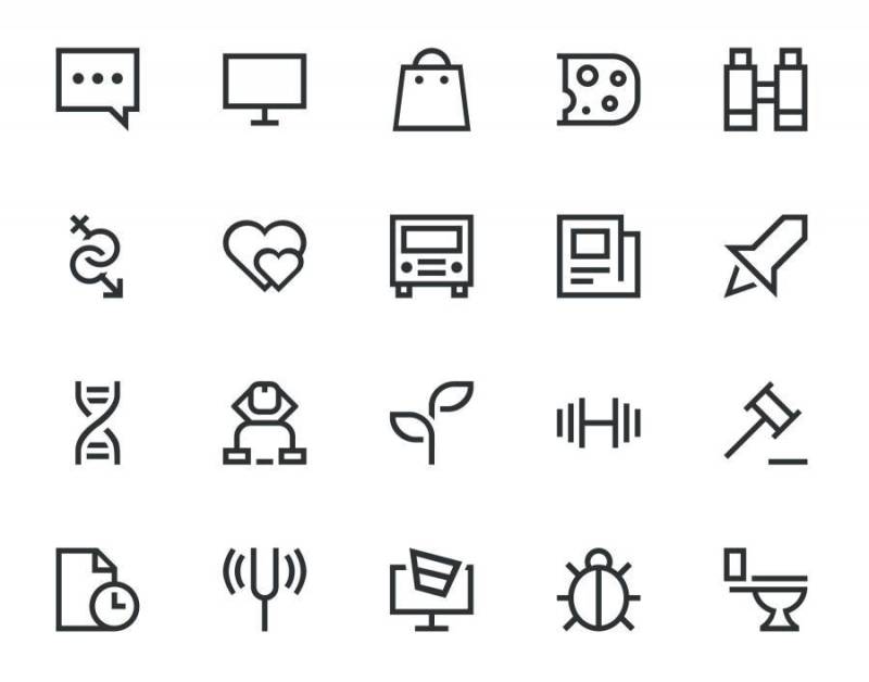 Epic Outline Icons