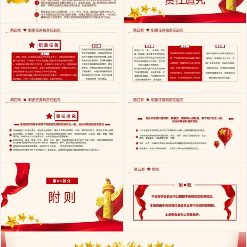 党政风中国共产党党员权利保障条例解读PPT模板