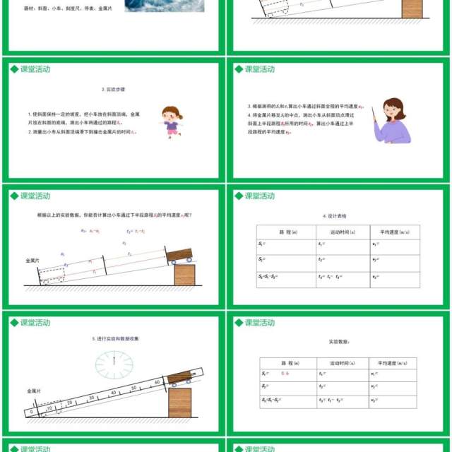 部编版八年级物理上册第一单元机械运动测量平均速度课件PPT模板 部编版八年级物理上册第一单元机械运动测量平均速度课件PPT模板