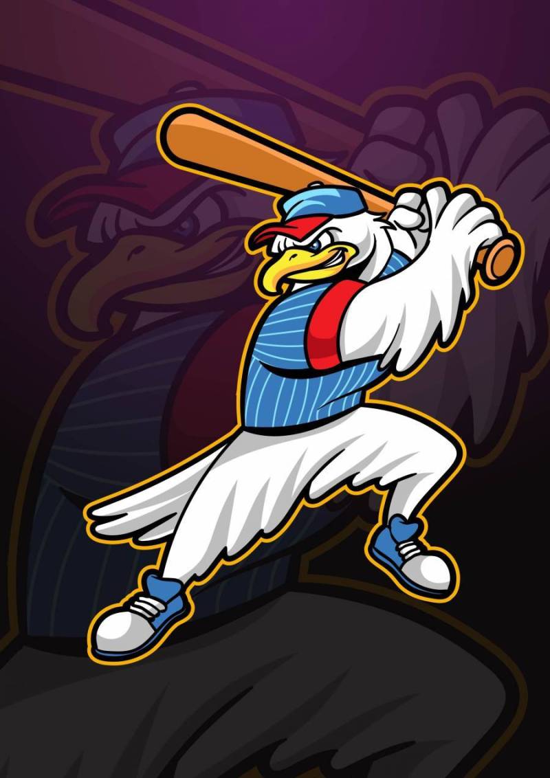 鹰棒球吉祥物标志