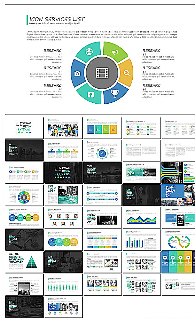 简约风格企业ppt模板