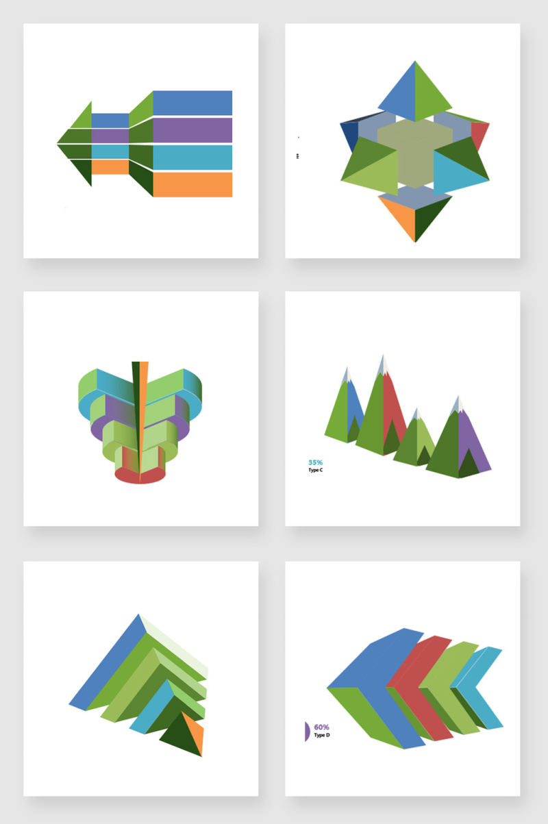 素材PPT图表元素