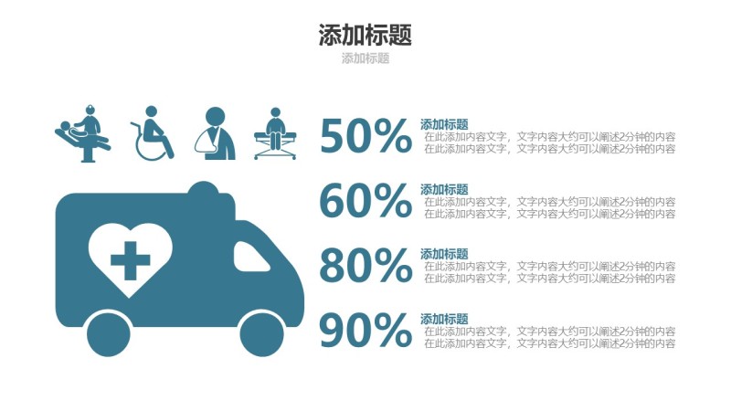 蓝色医学医疗医用PPT图表5