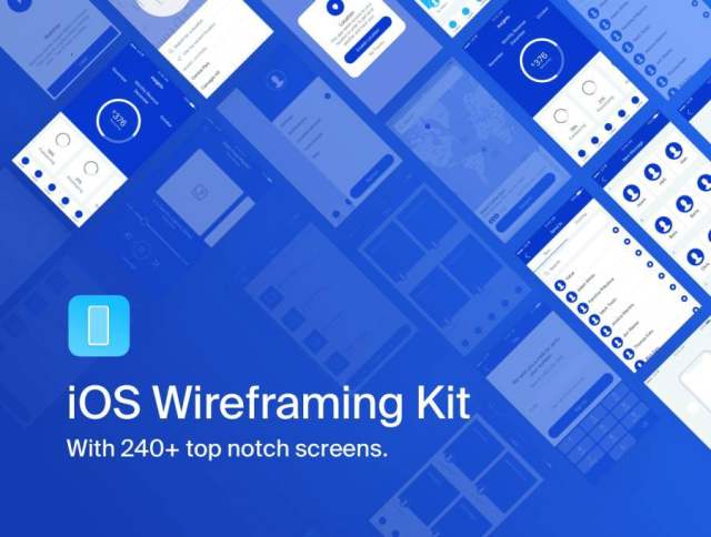 使用240多个 凹槽屏幕加速您的移动应用程序线框工作流程。,iOS线框工具包 使用240多个 凹槽屏幕加速您的移动应用程序线框工作流程。,iOS线框工具包