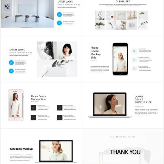 简约图片展示PPT模板MARCO - Powerpoint template