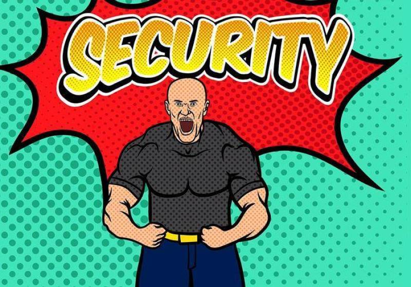 保镖安全流行艺术背景