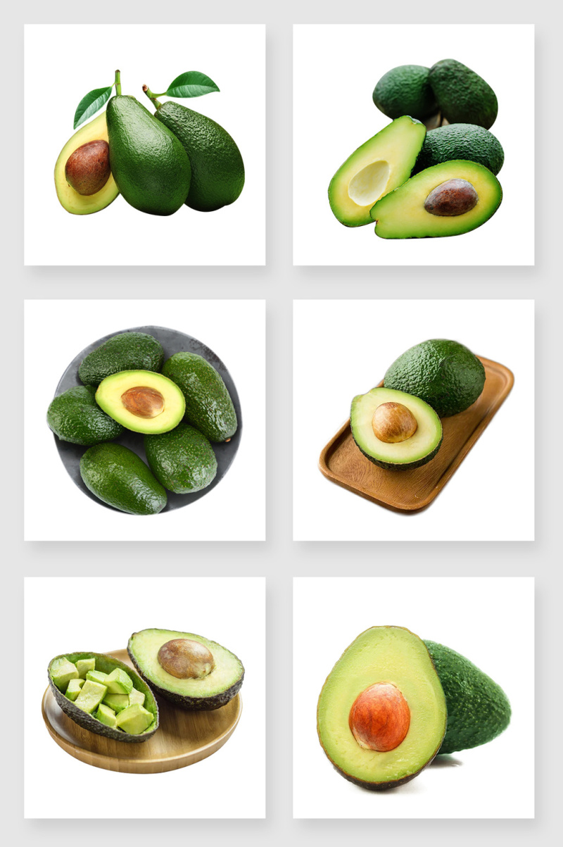 真实的牛油果免抠png实物素材