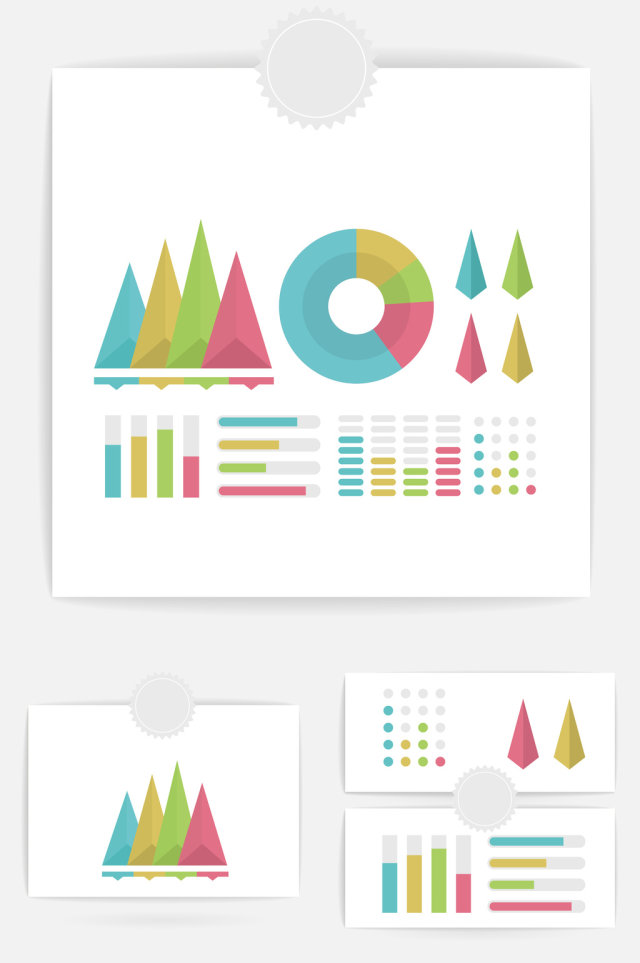 ppt信息图表矢量元素素材