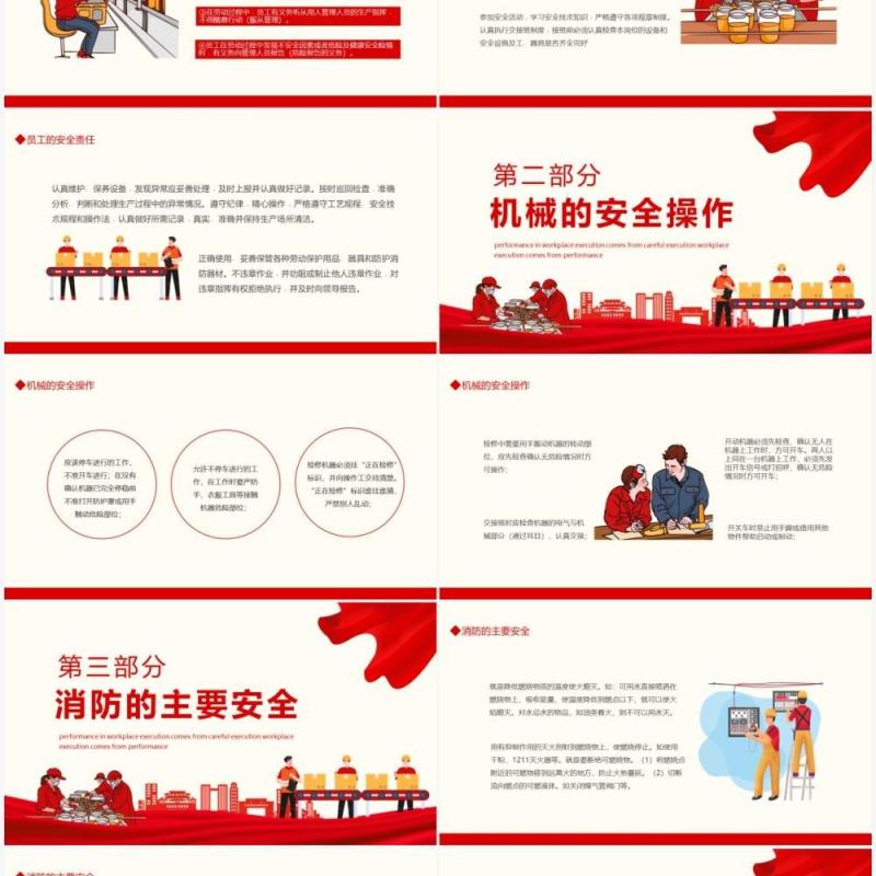 企业生产车间安全管理培训动态PPT模板