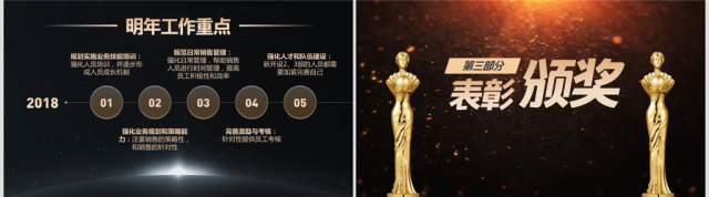 2018公司年会开场ppt颁奖典礼视频
