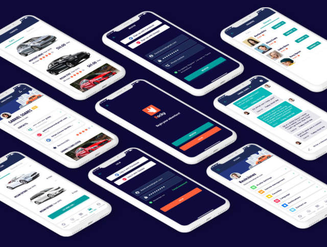 为Sketch,Rocky App UI Kit租用车载移动应用程序UI工具包 为Sketch,Rocky App UI Kit租用车载移动应用程序UI工具包