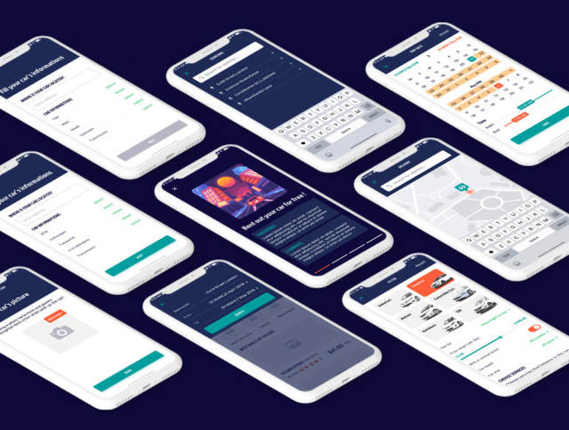 为Sketch,Rocky App UI Kit租用车载移动应用程序UI工具包 为Sketch,Rocky App UI Kit租用车载移动应用程序UI工具包