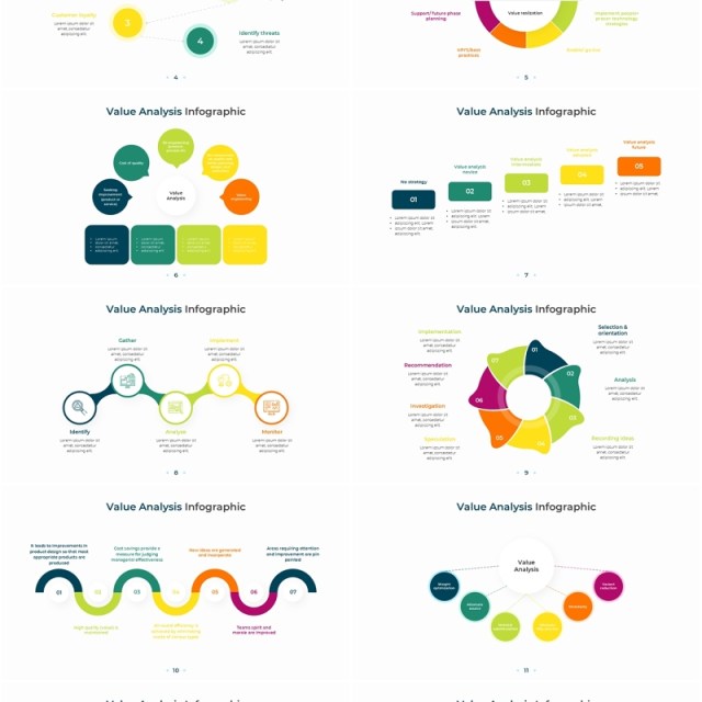 价值数值数据分析信息图PPT模板Value Analysis Infographic