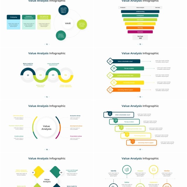 价值数值数据分析信息图PPT模板Value Analysis Infographic