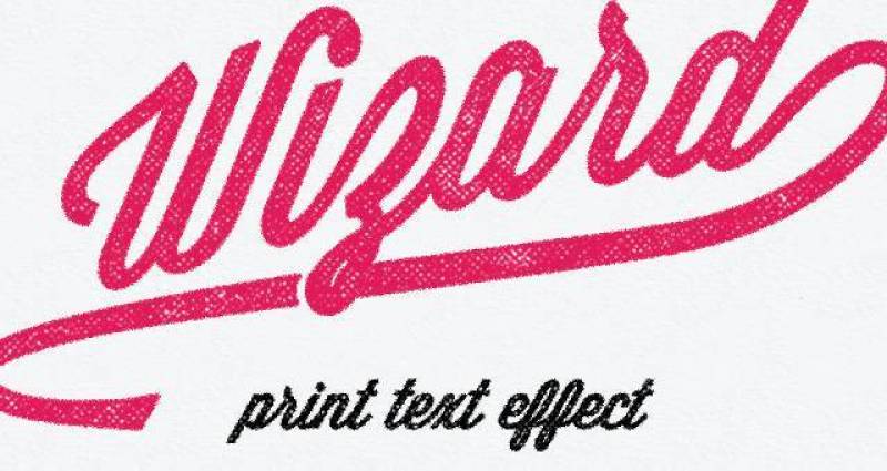 打印Psd文字效果