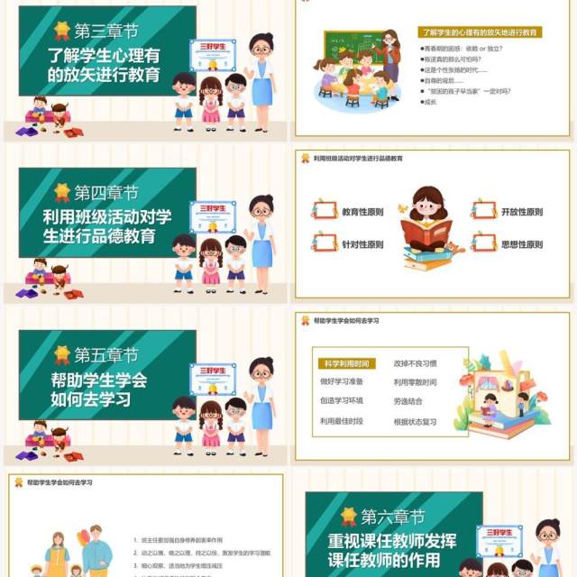 黄色卡通风班级管理与班级文化建设PPT模板 黄色卡通风班级管理与班级文化建设PPT模板
