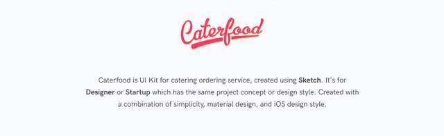 Caterfood UI工具包 演示