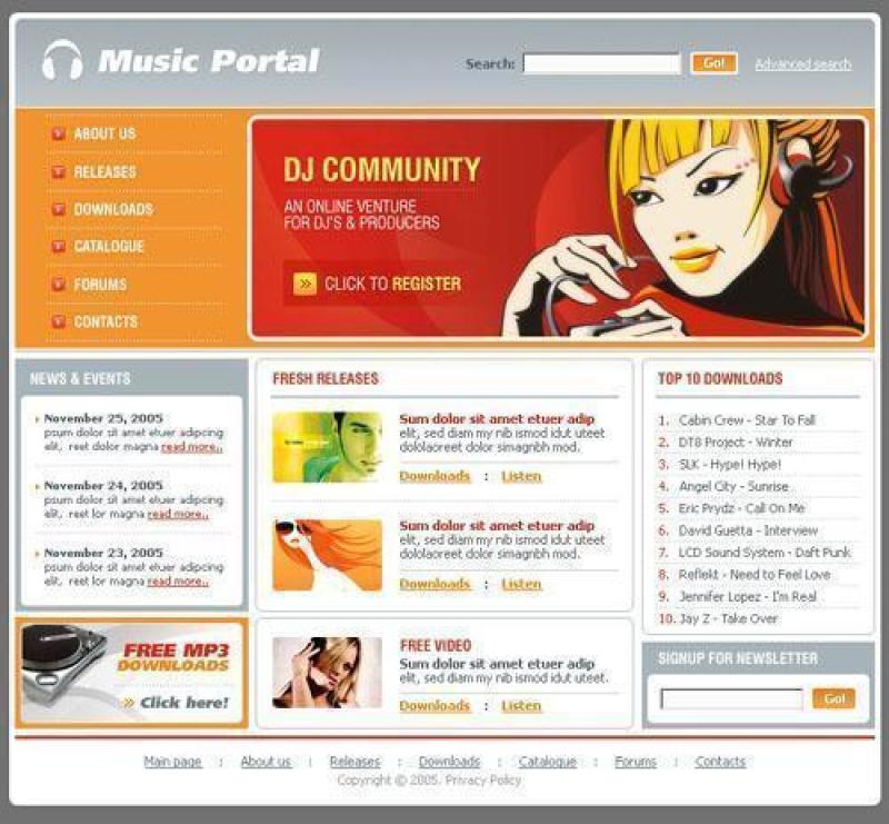 企业网站模板PSD分层(493)