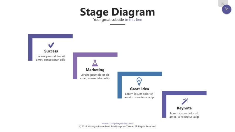 紫色信息可视化PPT图表31