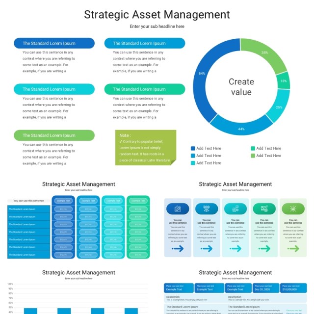 策略战略资产管理信息图表PPT模板Strategic Asset Management