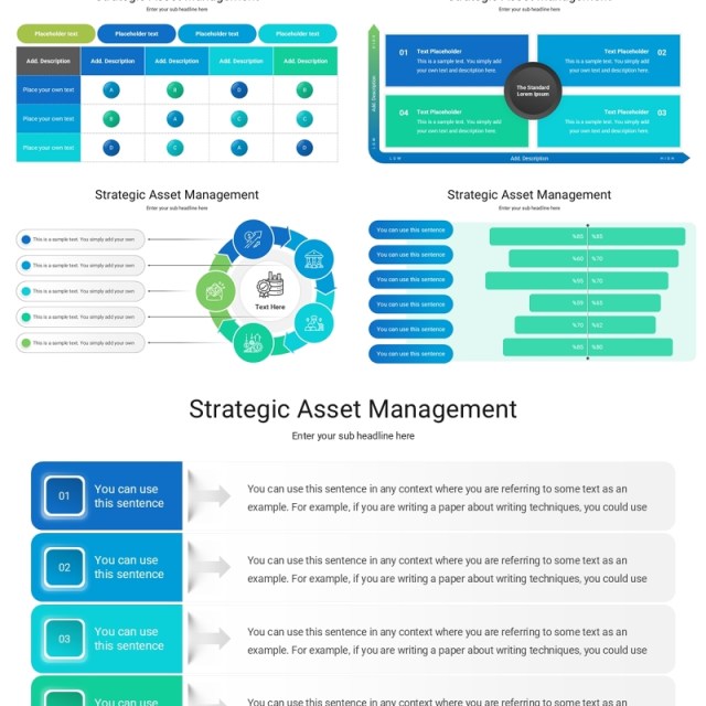 策略战略资产管理信息图表PPT模板Strategic Asset Management