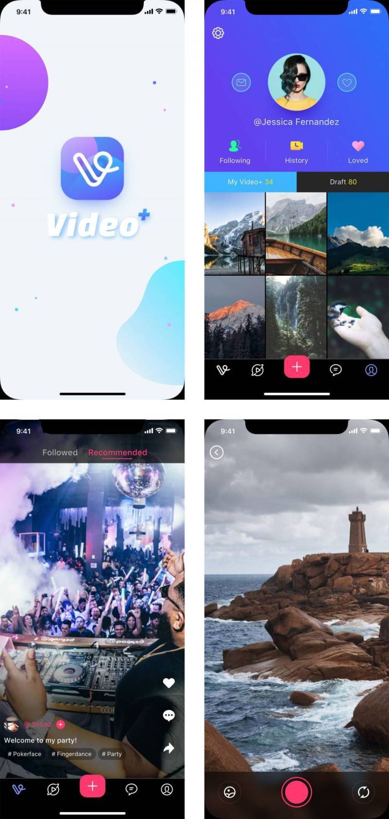 Video Plus iPhone X 界面