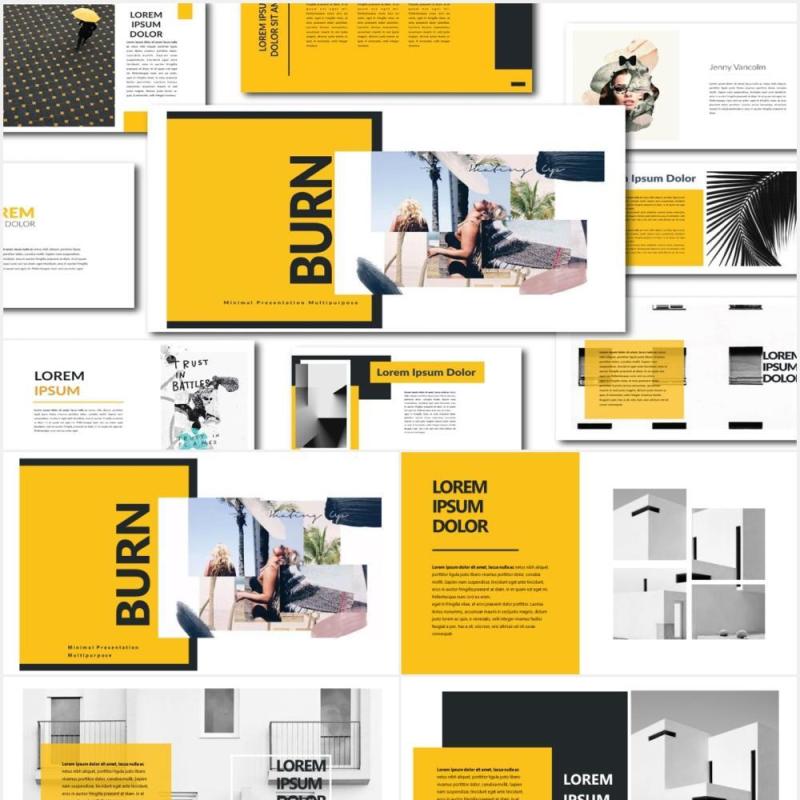 多用途作品展示PPT模板Agancy Multipurpose Template PPTX