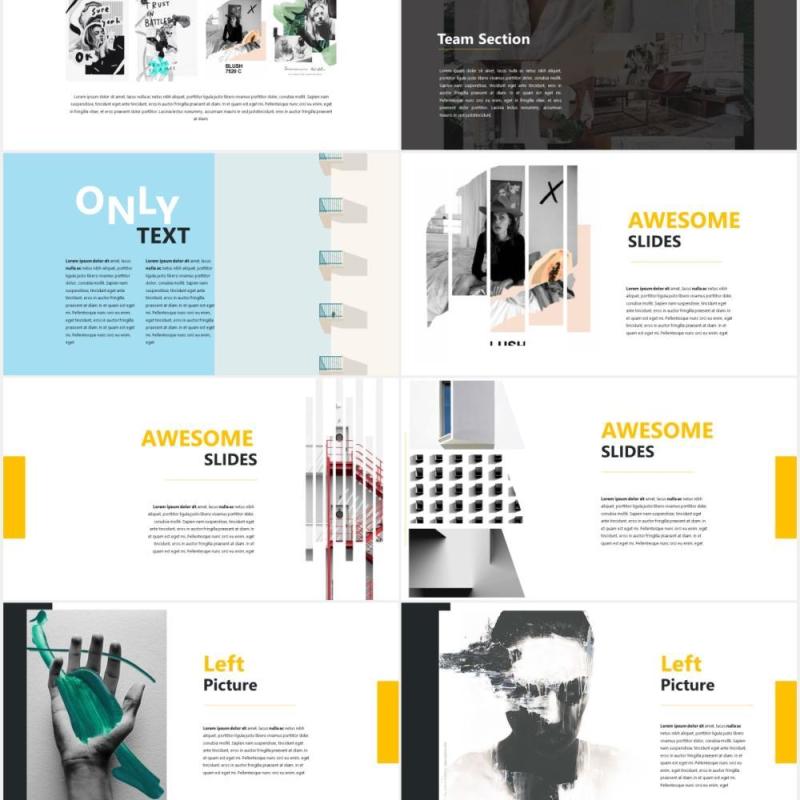 多用途作品展示PPT模板Agancy Multipurpose Template PPTX