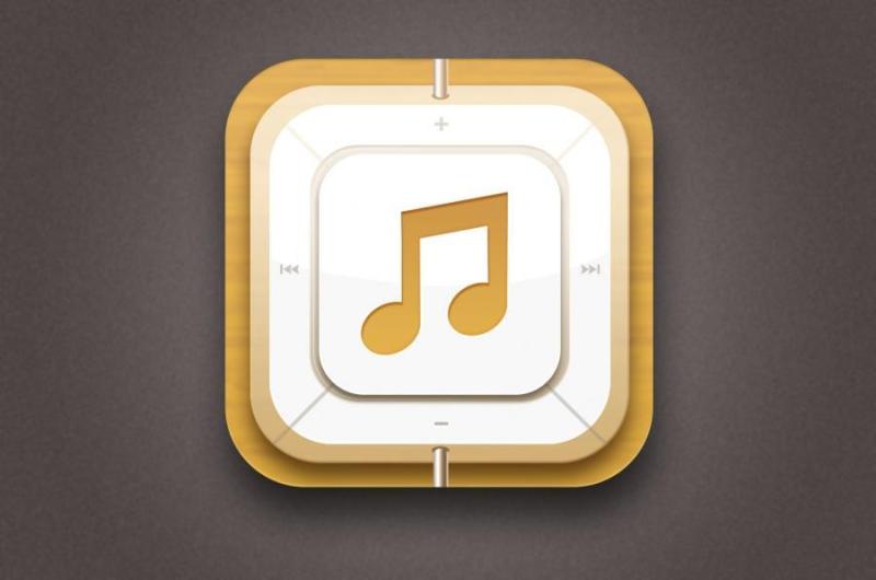 dribbble上的一个音乐图标（临摹，附PSD）