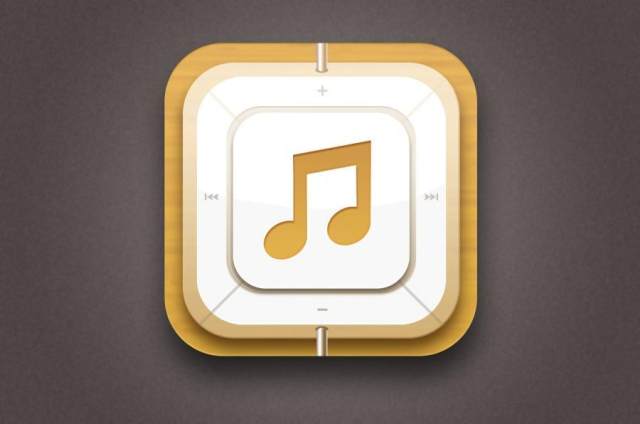 dribbble上的一个音乐图标(临摹,附PSD) dribbble上的一个音乐图标(临摹,附PSD)