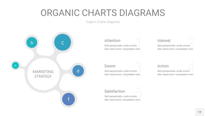 宝石绿循环PPT图表18