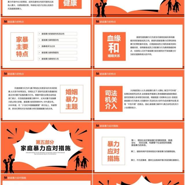 国际消除家庭暴力日对家暴说不PPT模板