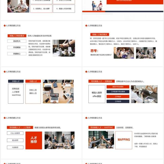 企业人才库建设动态PPT模板 企业人才库建设动态PPT模板