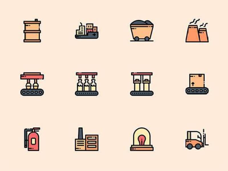 50 枚工业元素图标
