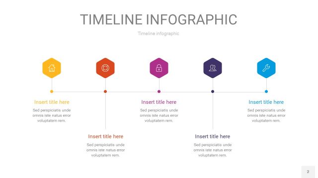 多彩时间轴PPT信息图2