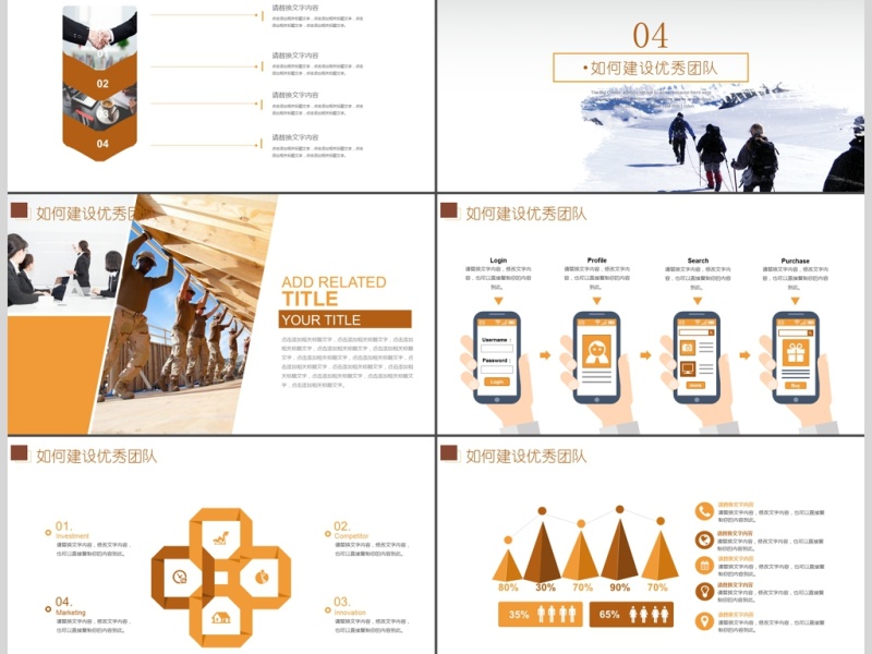 企业文化职场团队合作团队建设PPT