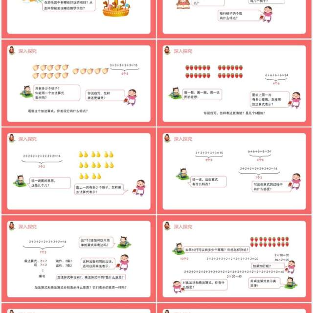 部编版二年级数学上册表内乘法乘法的初步认识课件PPT模板 部编版二年级数学上册表内乘法乘法的初步认识课件PPT模板