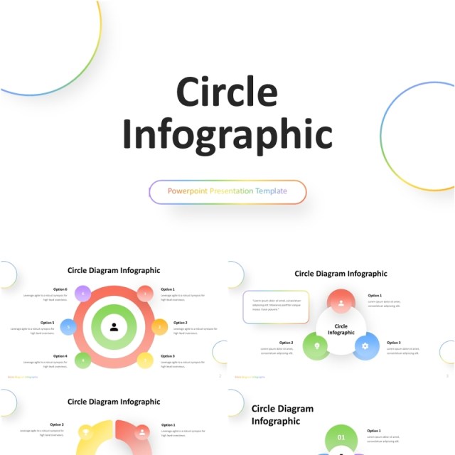 圆形信息图表PPT模板Circle Infographic