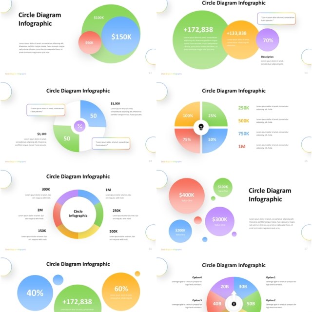 圆形信息图表PPT模板Circle Infographic