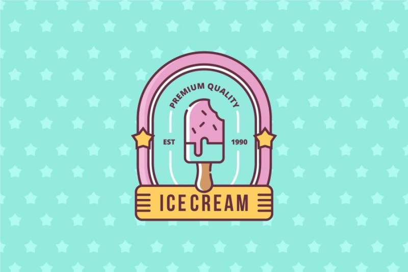 冰淇淋店标志